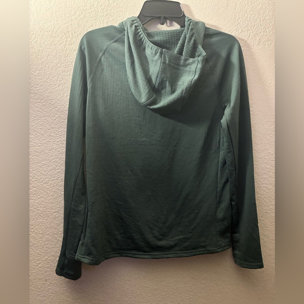🆕Carhartt Women's Forest Green Force Relax Fit Half Zip Hooded T-Shirt S🆕 - Picture 4 of 15